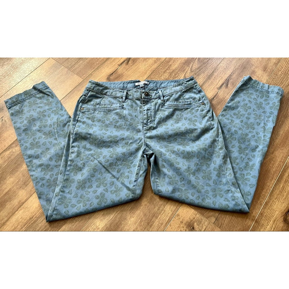 Orvis chino pants ankle floral size 8